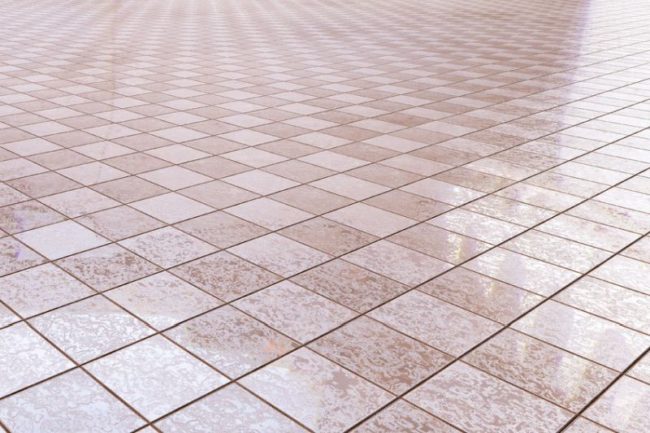36664913 - 3d rendering of a bath tiles floor